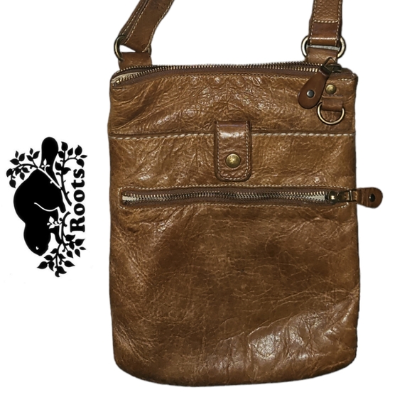 Roots Canada Tribe Leather Venetian Village Crossbody Bag - Picture 2 of 14